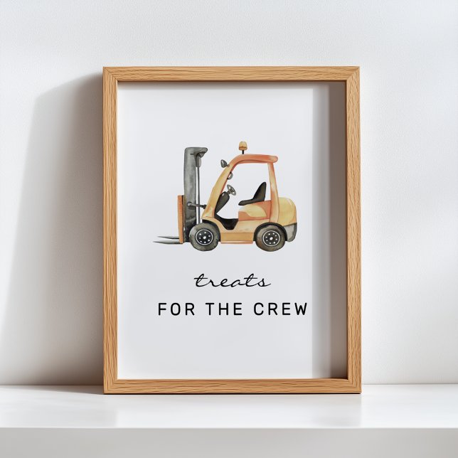 Leckereien für die Crew Bau Geburtstag Zeichen Poster (Von Creator hochgeladen)