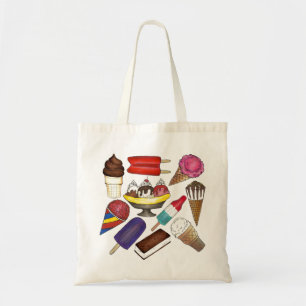 Leckereien gefroren Eiscreme Popsicle Sundae Split Tragetasche