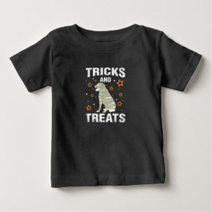 Leckereien _ Tricks Rottweiler Halloween Kostümmus Baby T-shirt