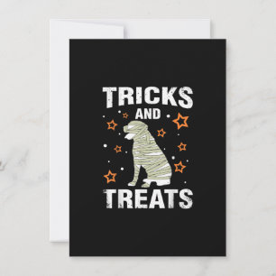Leckereien _ Tricks Rottweiler Halloween Kostümmus Dankeskarte