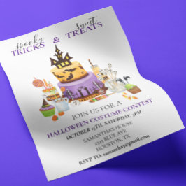 Leckereien und Süßigkeiten des Halloween-Kostümwet