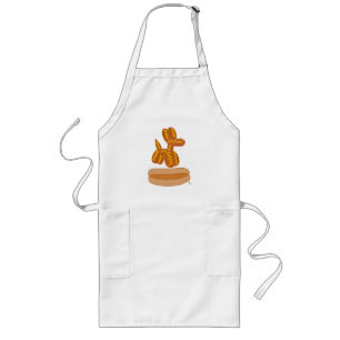 Leckerer Ballon Hot Dog Lustiger Cartoon Lange Schürze