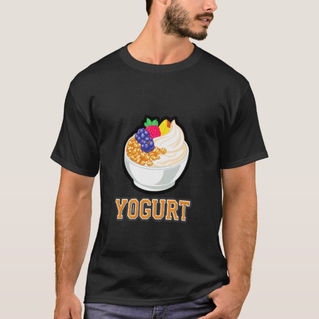 Leckerer Joghurtbecher mit Toppings T-Shirt (Vorderseite)