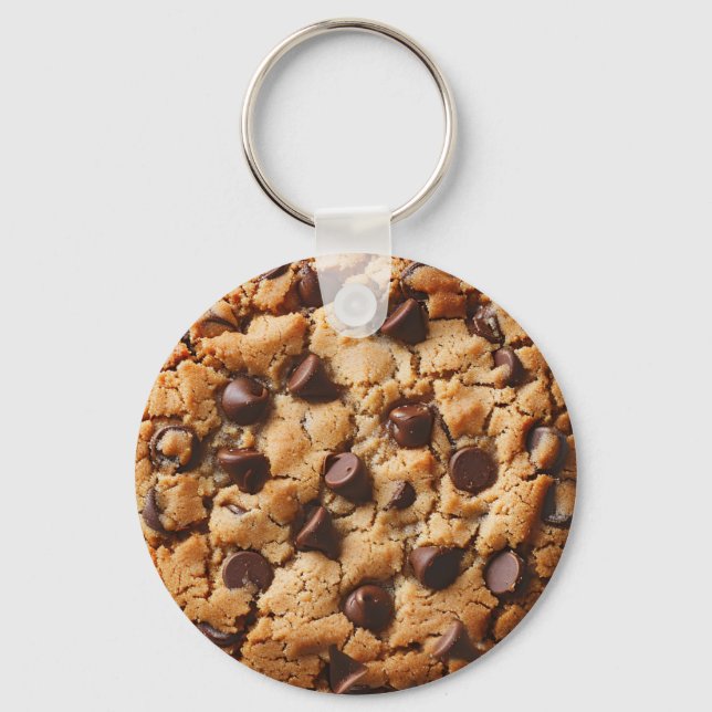 Leckerer Schokoladen Chip Cookie Theme  Schlüsselanhänger (Vorderseite)