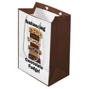 Leckerer Schokoladen-Fudge-Nachtisch-Ausgleich lus Mittlere Geschenktüte