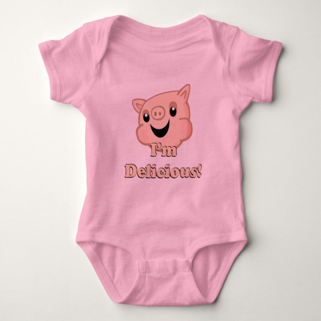 Leckerer Speck Baby Strampler (Vorderseite)