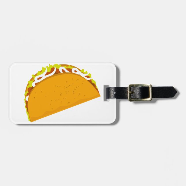 Leckerer Taco Gepäckanhänger (Vorderseite horizontal)