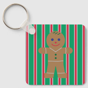 Leckerer und hübscher Weihnachtsmann aus Lebkuchen Schlüsselanhänger