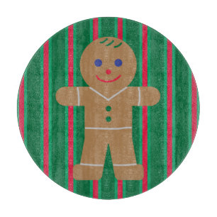 Leckerer und lustiger Weihnachtsmann aus Lebkuchen Schneidebrett