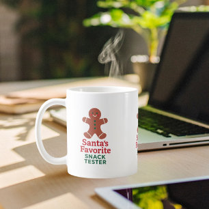 Leckerer Weihnachts-Testesser für Snacks Gingerman Kaffeetasse