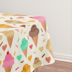 Leckeres buntes Eiscrememuster Tischdecke