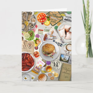 Leckeres Essen in New Orleans Karte