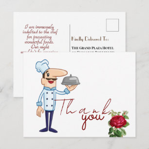 Leckeres Essen Postkarte