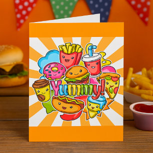 Leckeres Fast Food Karte
