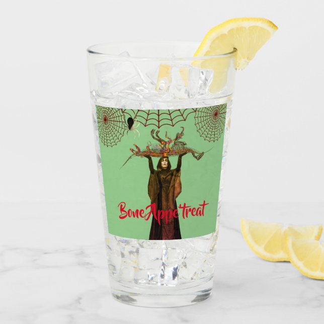 Leckeres Halloween-Festmahl Glas (Rückseite Ice)