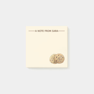 Leckeres Knoblauch Naan Brot Indian Flatbrei Bäcke Post-it Klebezettel