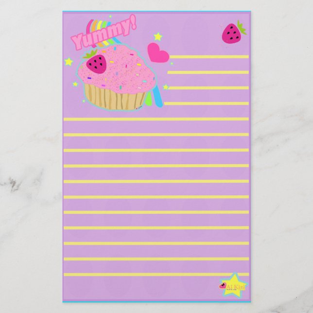 Leckeres Kuchen-Briefpapier Briefpapier (Vorderseite)