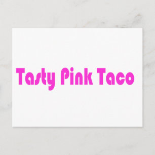 Leckeres Pink Taco Postkarte