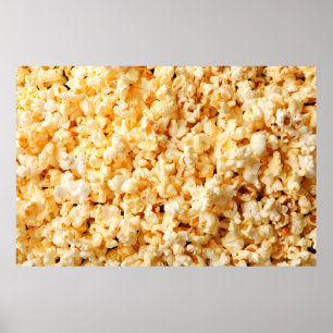 Leckeres Popcorn auf dem ganzen Hintergrund. Essen Poster