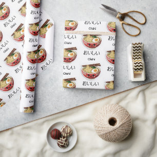 Leckeres Ramen; Kawaii Ramen-Schüssel Geschenkpapier