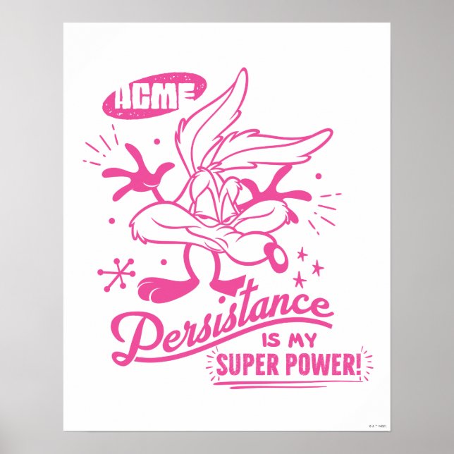 Leckeres Retro WILE E. COYOTE™ Poster (Vorne)