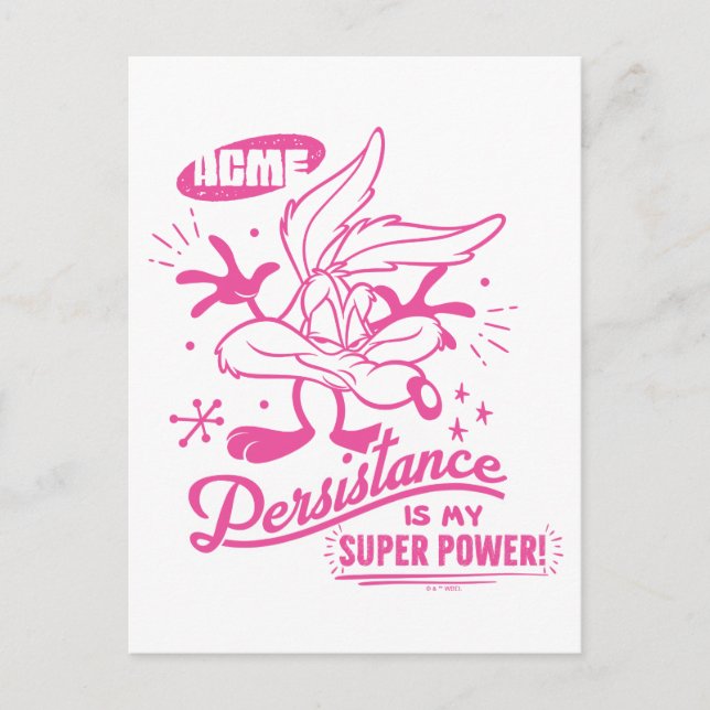 Leckeres Retro WILE E. COYOTE™ Postkarte (Vorderseite)