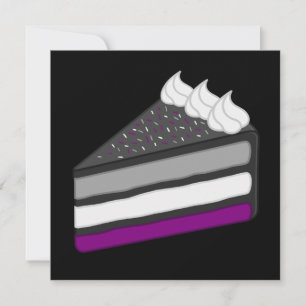 Leckeres Stück Asexueller Kuchen Einladung