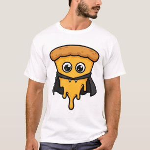 Leckeres Vampir-Pizza-Stück lustige Halloween-Kuns T-Shirt
