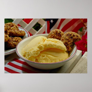 Leckeres Vanilla-Eis Poster