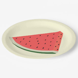 Leckeres Watermelon - Süß - Pappteller