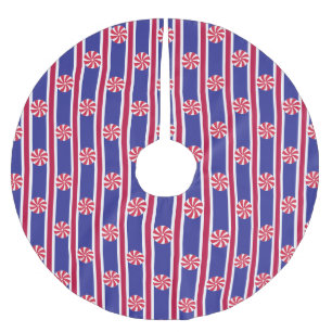 Leckerli aus Pfefferminz Polyester Weihnachtsbaumdecke