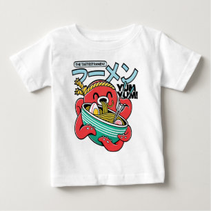 Leckerster Ramen Oktopus – Kawaii japanische Nudel Baby T-shirt