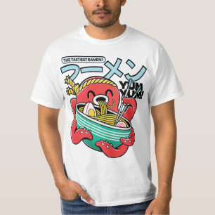 Leckerster Ramen Oktopus – Kawaii japanische Nudel T-Shirt