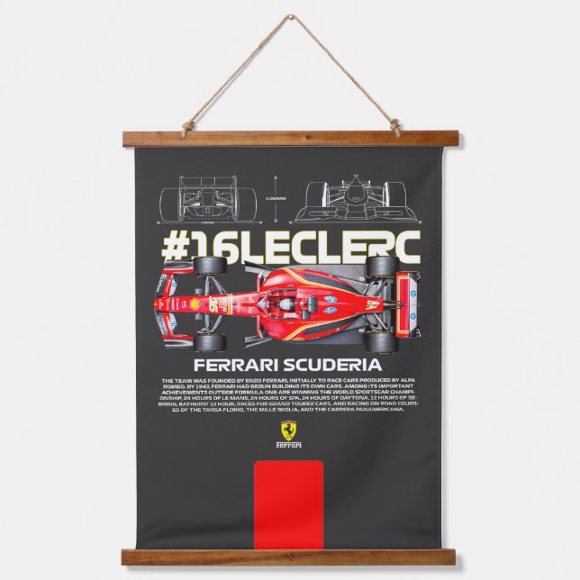 Leclerc16 Wandteppich Mit Holzrahmen (Vorderseite)