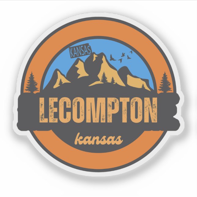 Lecompton, Kansas Aufkleber (Vorderseite)