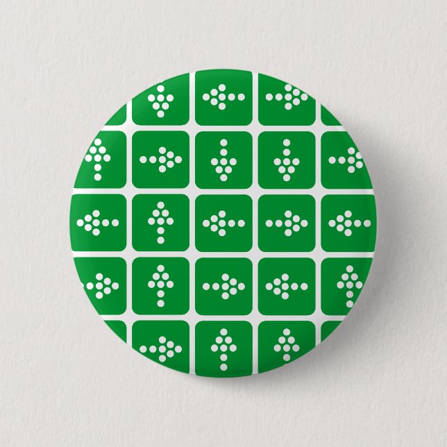 LED Arrow Square Green Button (Vorderseite)