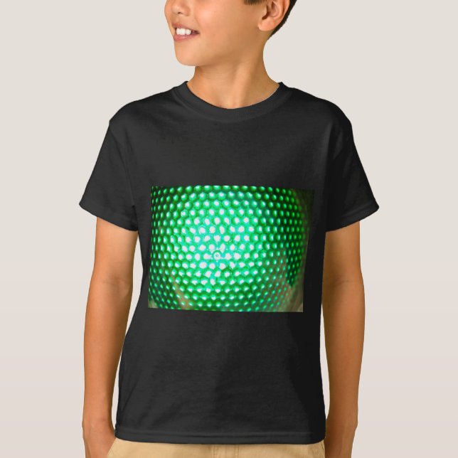 LED-Grün-Leuchten1948 Mehrere grüne LED-Leuchten T-Shirt (Vorderseite)