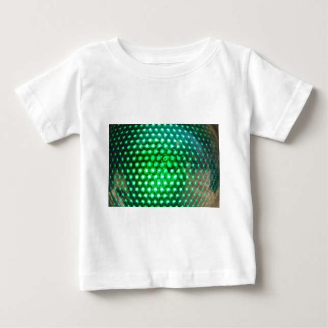 LED-Grün-Leuchten948 DISCO BALL GRÜNE NICHTLICHTE  Baby T-shirt (Vorderseite)