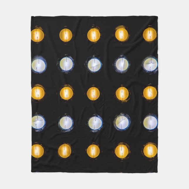 LED-Leuchten, schließen abstrakten Hintergrund. Fleecedecke (Vorderseite)