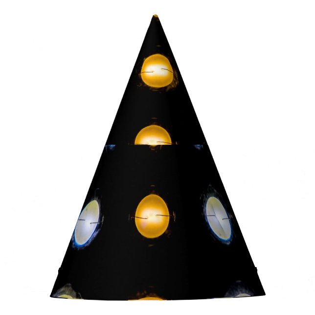 LED-Leuchten, schließen abstrakten Hintergrund. Partyhütchen (Vorderseite)