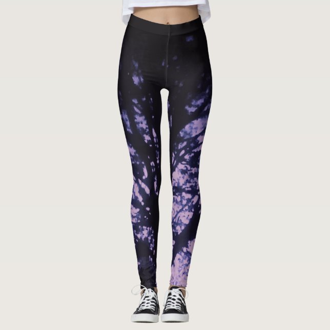 LED-Serie - Lila Leggings (Vorderseite)
