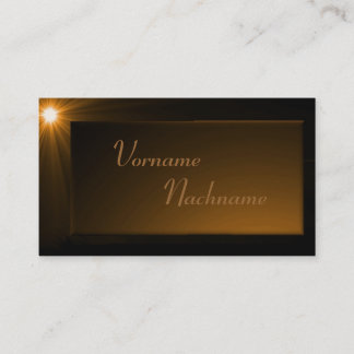 LED Supernova bronze Visitenkarte