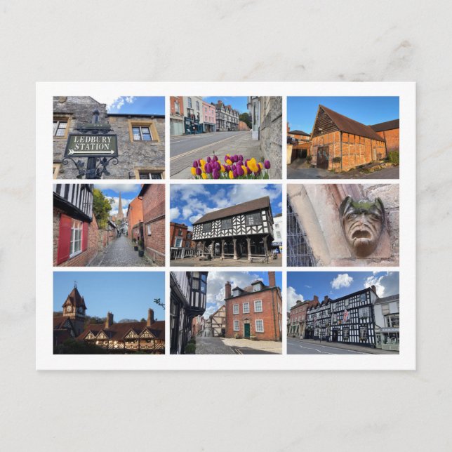 Ledbury Feiertagspostkarte (Vorderseite)