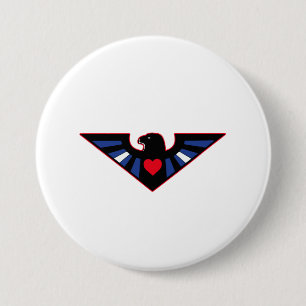 Leder Adler Stolz Button