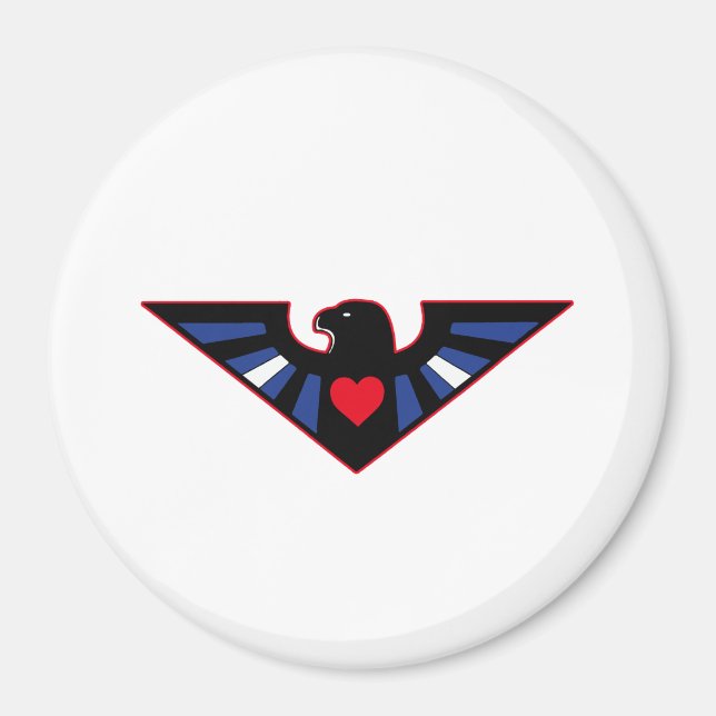 Leder Adler Stolz Magnet (Vorne)