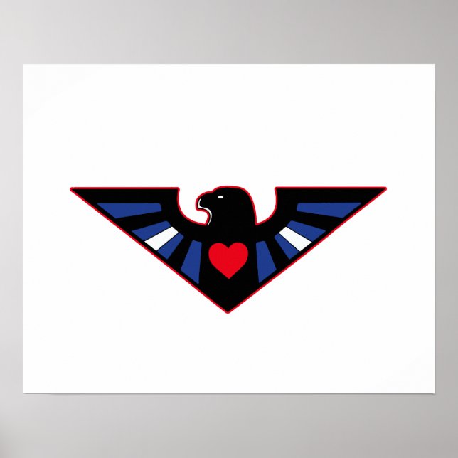 Leder Adler Stolz Poster (Vorne)