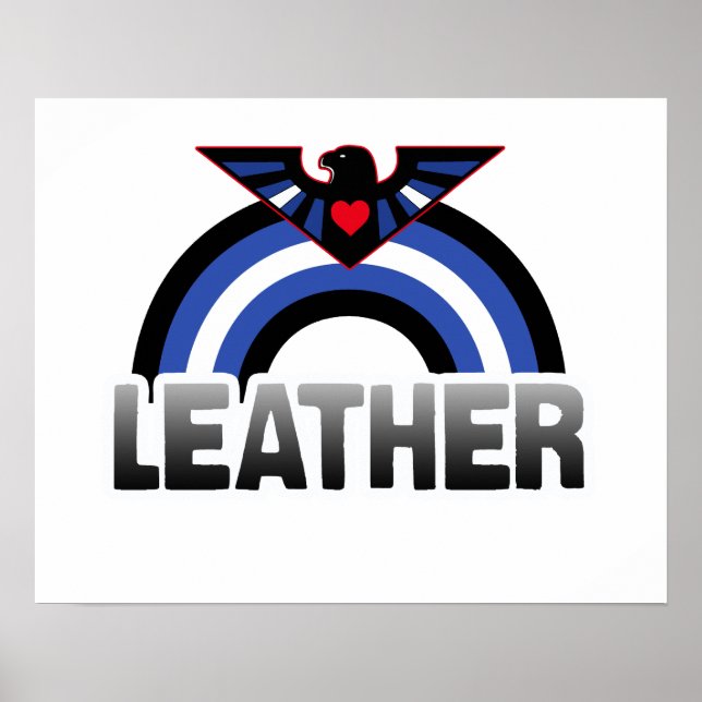 Leder Adler Stolz Poster (Vorne)