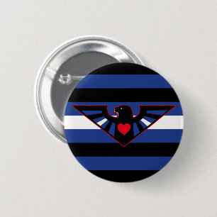 Leder-Adler-Stolzflagge Button