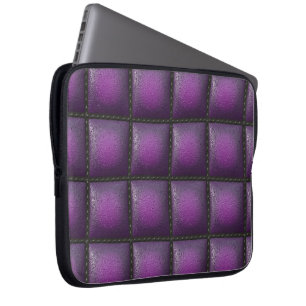 Leder Amethyst Stern Rubin Flieder Stein Optik Laptopschutzhülle