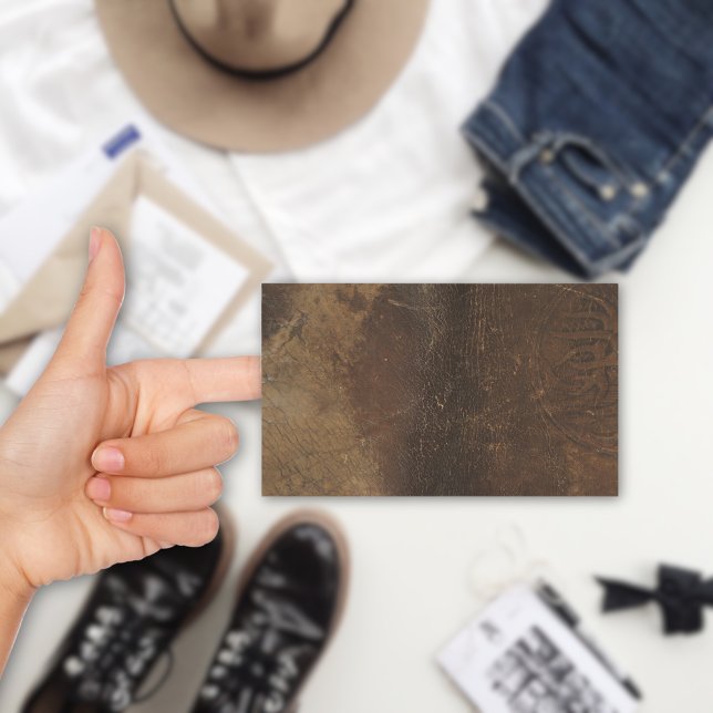 Leder aus Cowhide-Imitaten Rechteckiger Aufkleber (Von Creator hochgeladen)